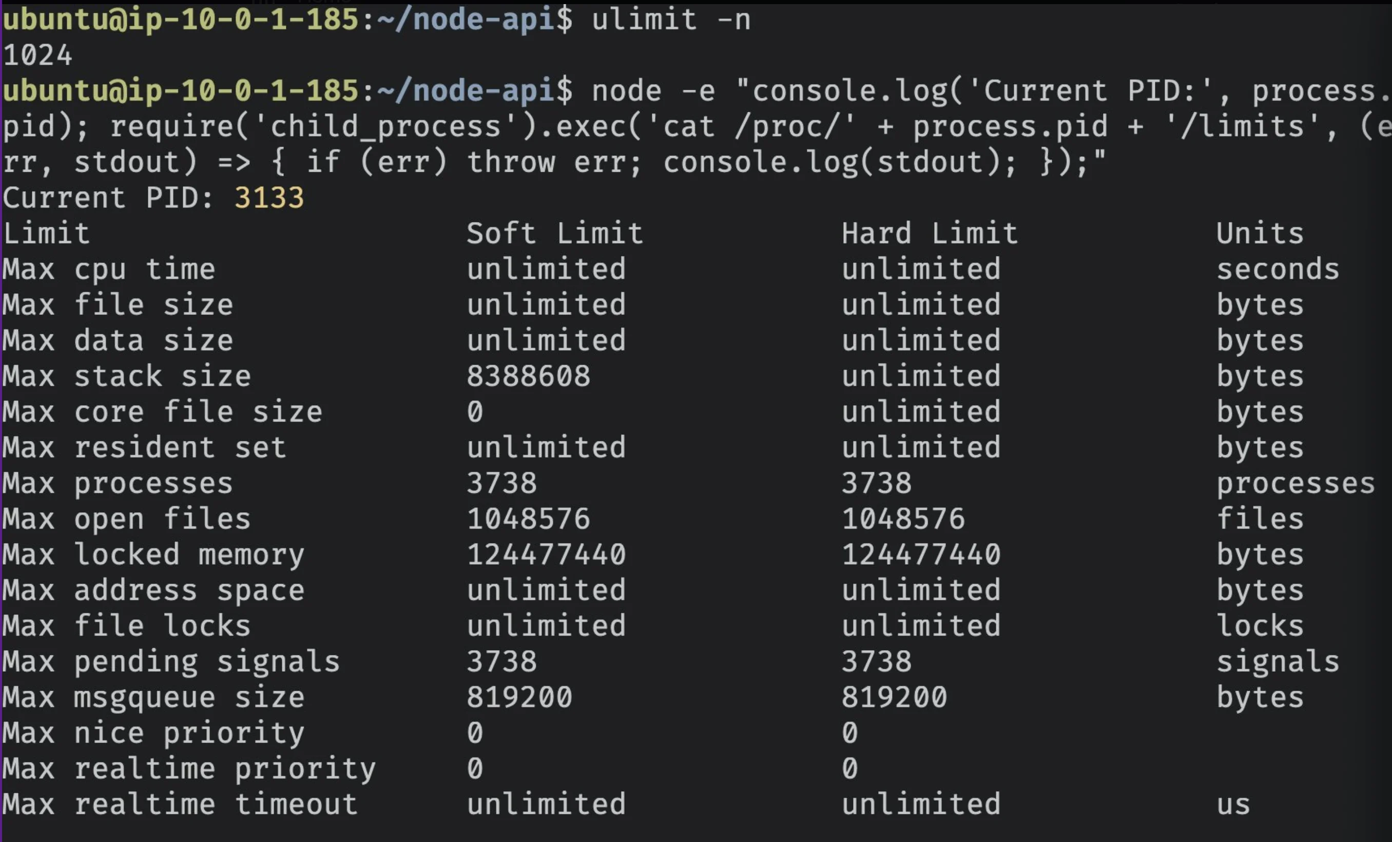 Node limits